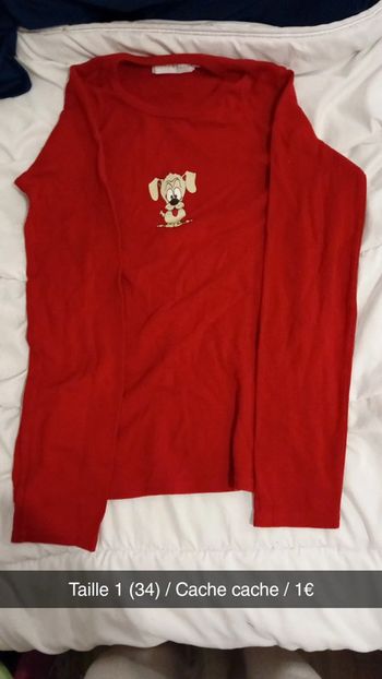 Maillot manche longue rouge