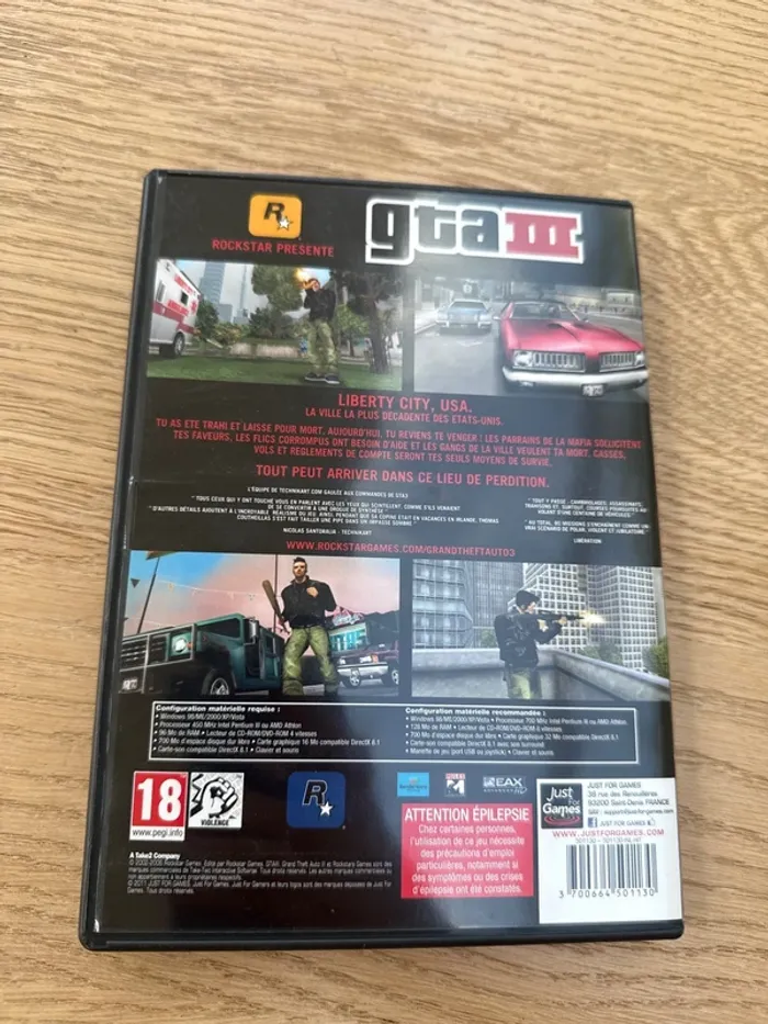 Jeu PC - gta 3 - photo numéro 2