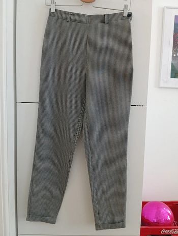 Pantalon vintage vichy taille haute taille 36 estimée