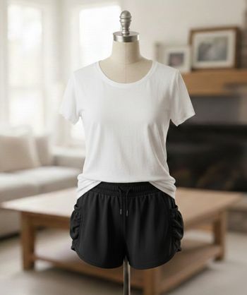 Short court femme noir 36