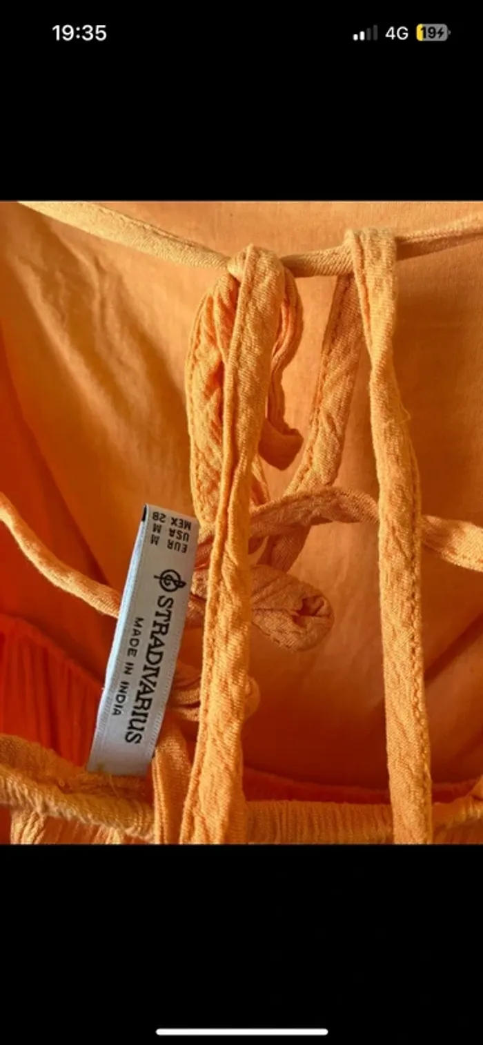 robe longue orange stradivarius - photo numéro 7