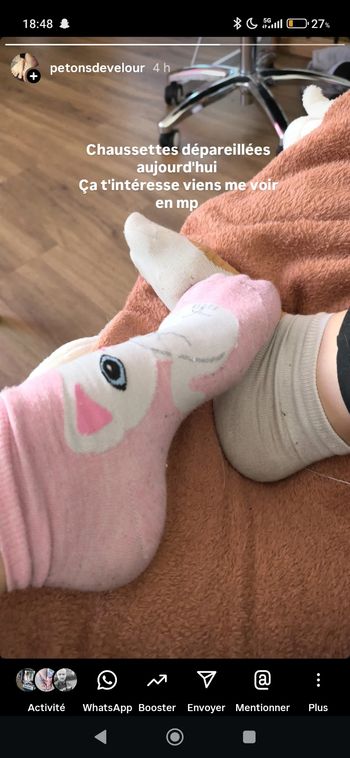 Chaussettes portée
