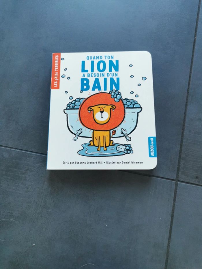 Livre bébé neuf quand ton lion a besoin d'un bain