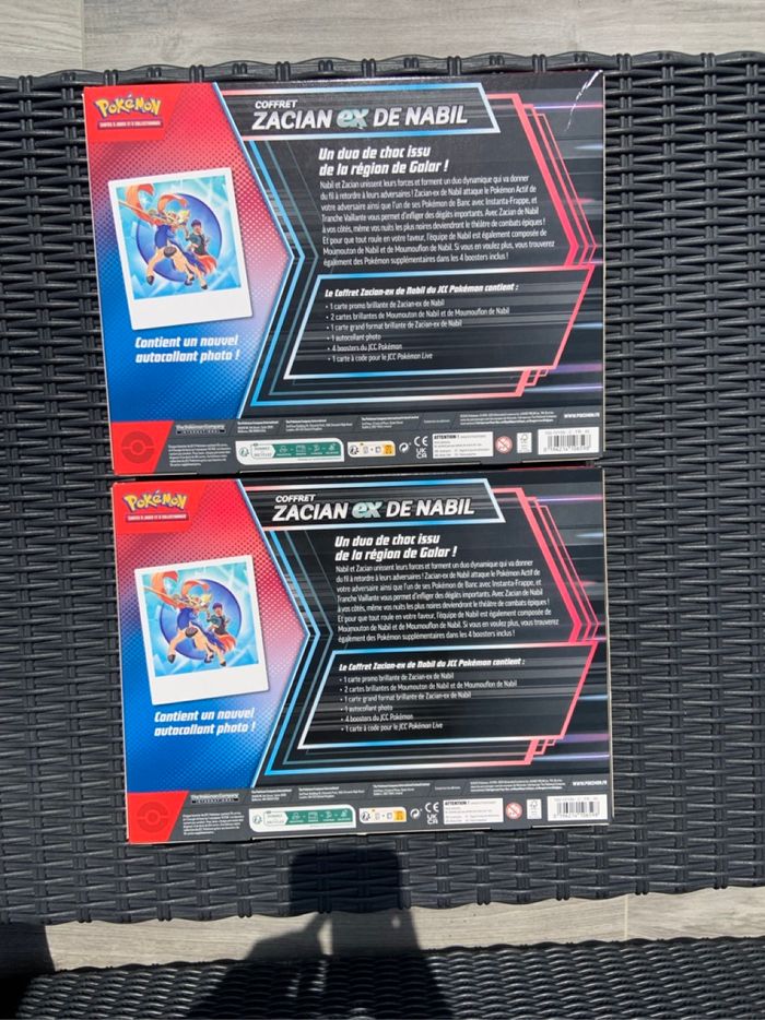 lots de 2 Coffrets zacian Ex de Nabil - photo numéro 3