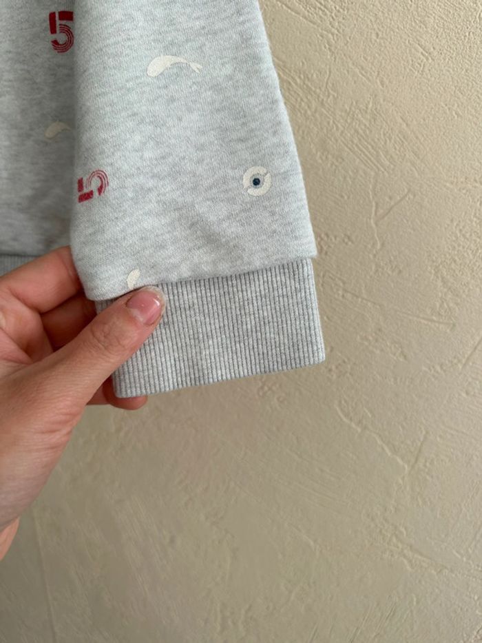 Pull grise en coton imprimée garçon 5 ans Okaïdi - photo numéro 6