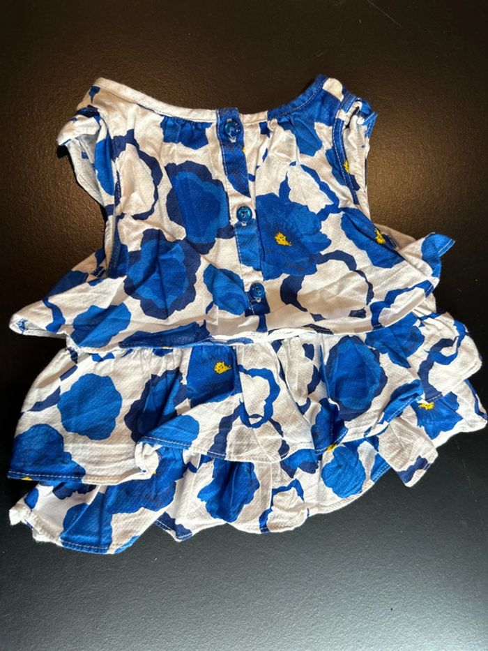 Haut fleur bleu - photo numéro 2