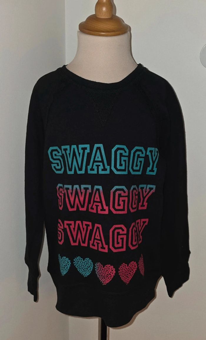 Sweat Swaggy coeurs 10 ans