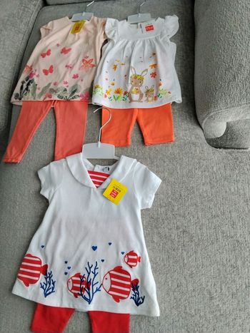 Lot ensembles Bébé Fille 12mois