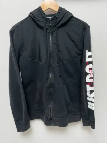 Nike hoodie full zip sweater black Mens Small