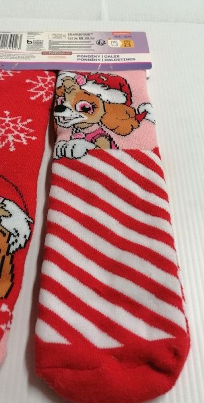 Lot chaussette PAW PATROL de Noël taille 31/34. - photo numéro 5