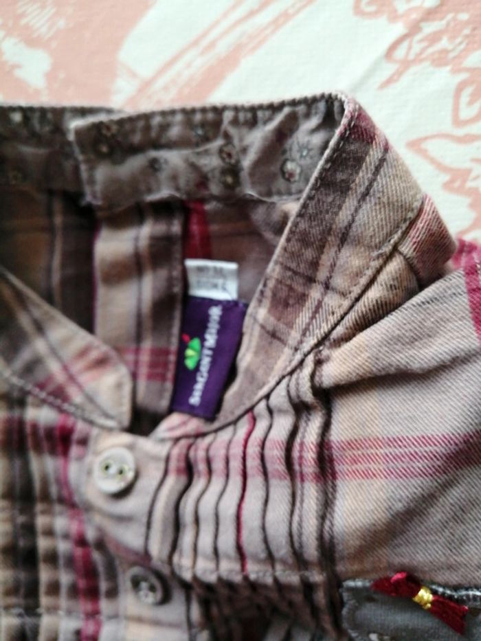 Blouse marron rouge - photo numéro 3