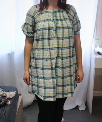 Tunique Zara verte a carreaux - Dressing trié par tailles