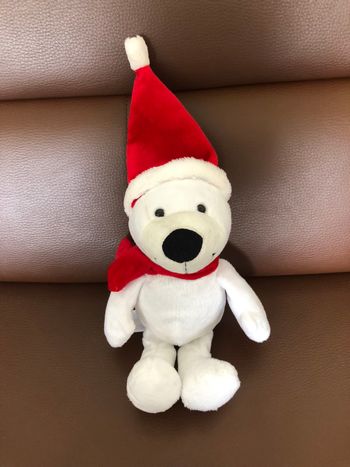 peluche ours blanc polaire kinder