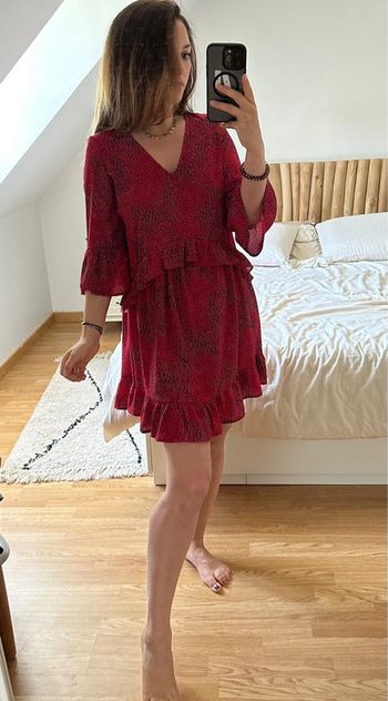 Robe Vero Moda fluide rouge 🍓