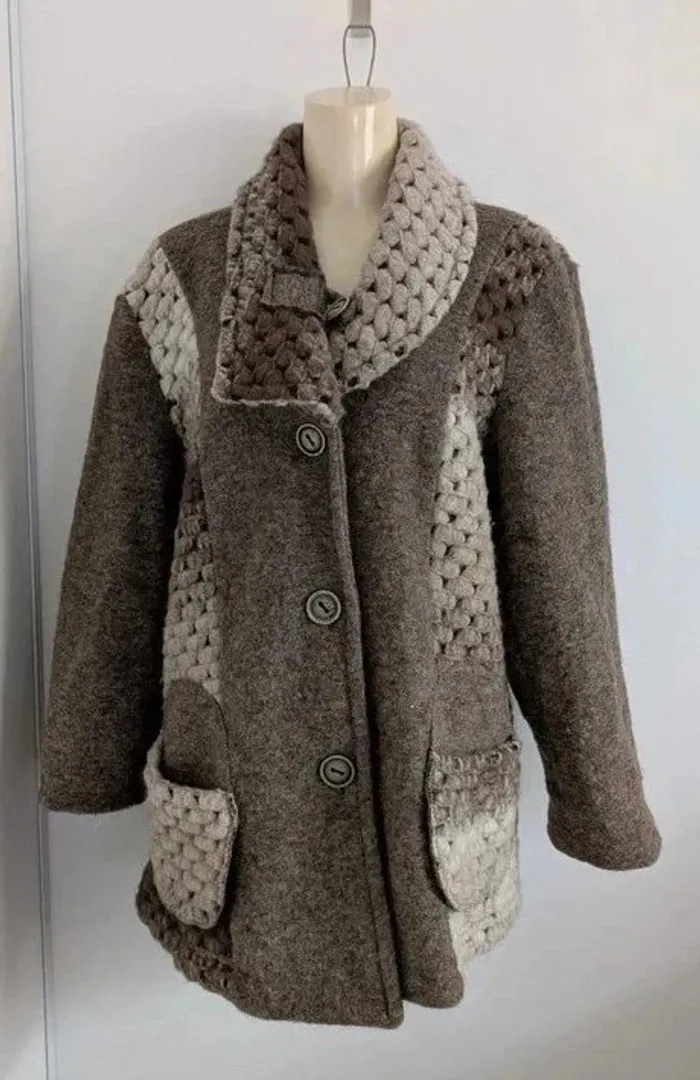 Veste manteau 80% laine - Made in Italy - taille 44