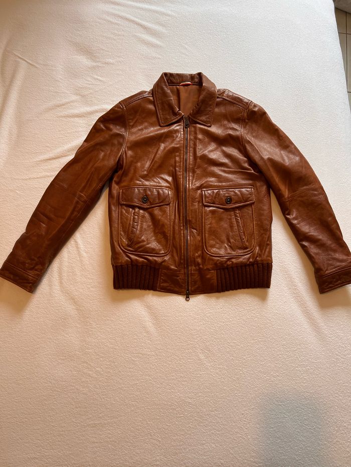Veste cuir agneau Serge blanco