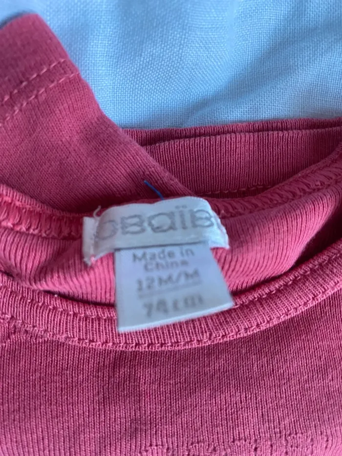 Lot 3 tee shirt manches longues 12 mois - photo numéro 6