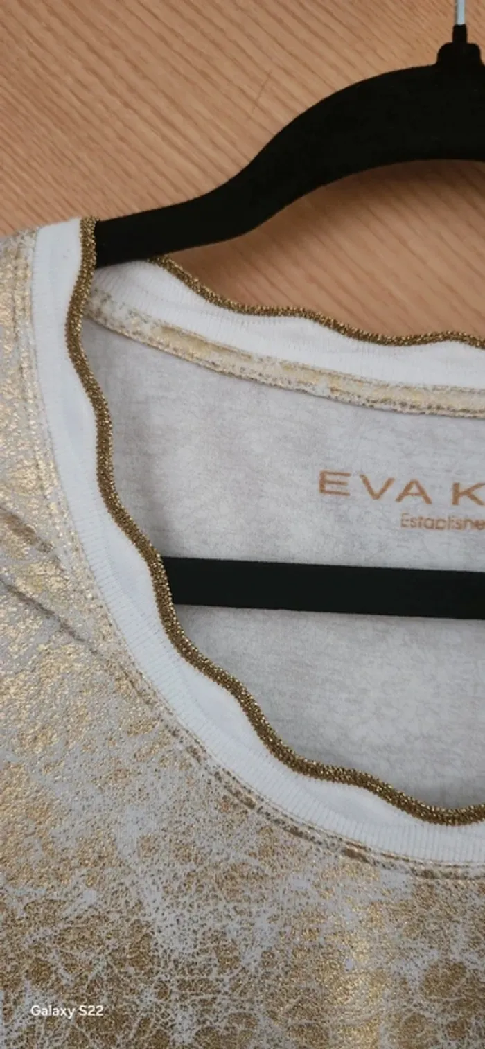 Tee shirt femme Eva Kayan doré - photo numéro 4