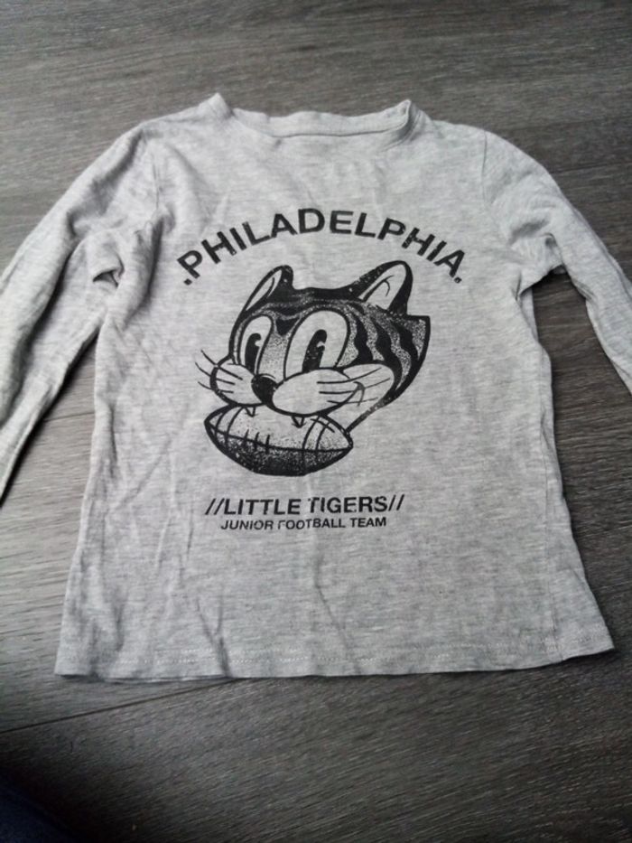 T shirt manche longue chat 6a