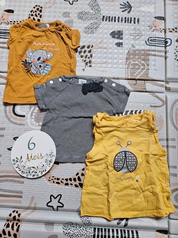 Lot 3 t-shirts été fille