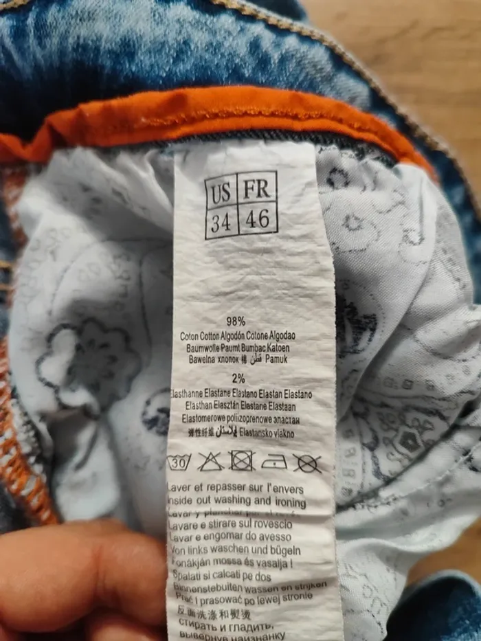 Jean droit Terance Kole Bleu Taille 46 - Confort et style ! Prix mini ! - photo numéro 8