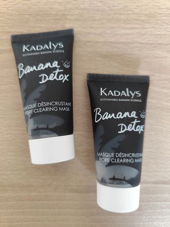 Lot de 2 masques désincrustant Banana Detox Kadalys