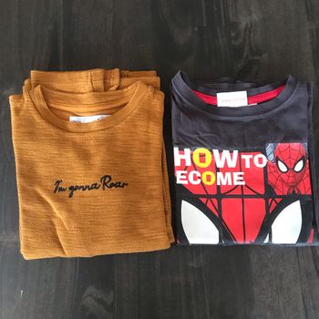 Lot de 2 tee-shirts manches longues 6 ans