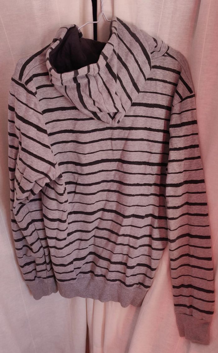 Sweat à capuche rayé s - photo numéro 2