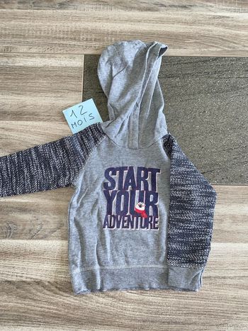 Sweat-shirt capuche 12 mois