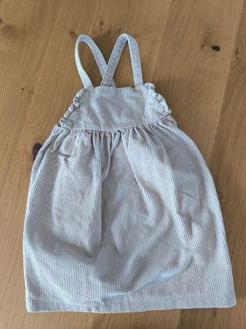 Robe salopette beige velours 36 mois Kiabi