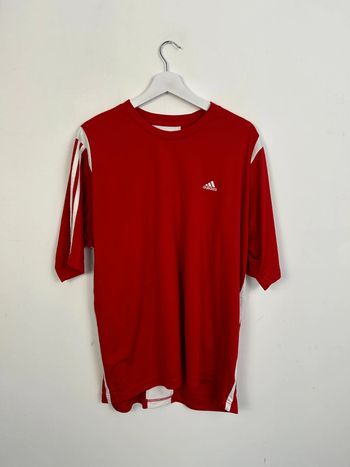 Maillot Homme Adidas Rouge et Blanc | Taille L | Très Bon État | #TM78
