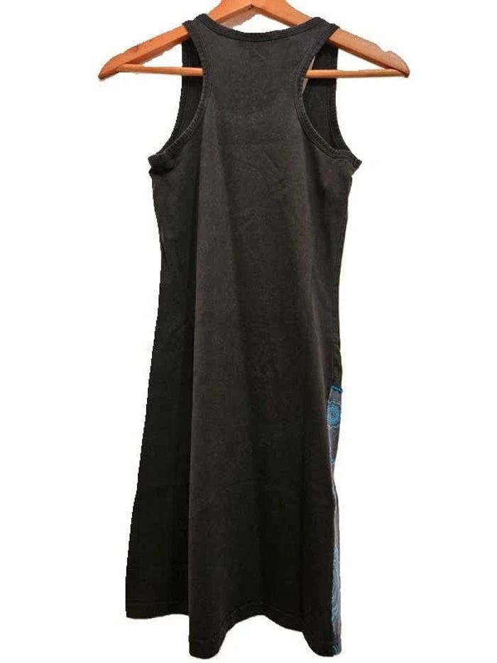Robe Floral Bleu et Noir - 36/S - photo numéro 4