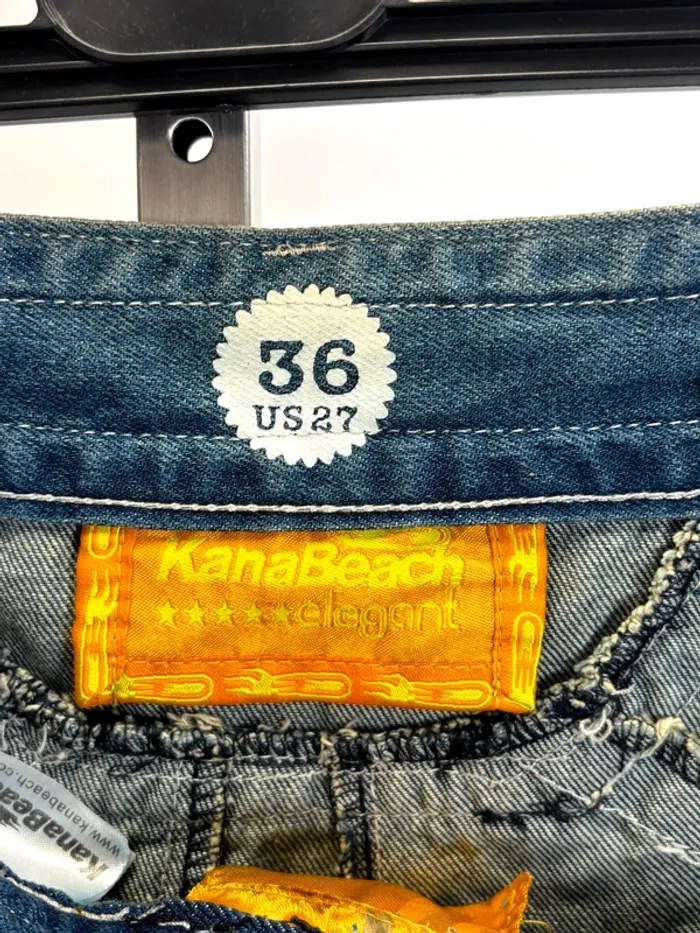 Pantacourt jean Kana vintage léger 36 bleu - photo numéro 5