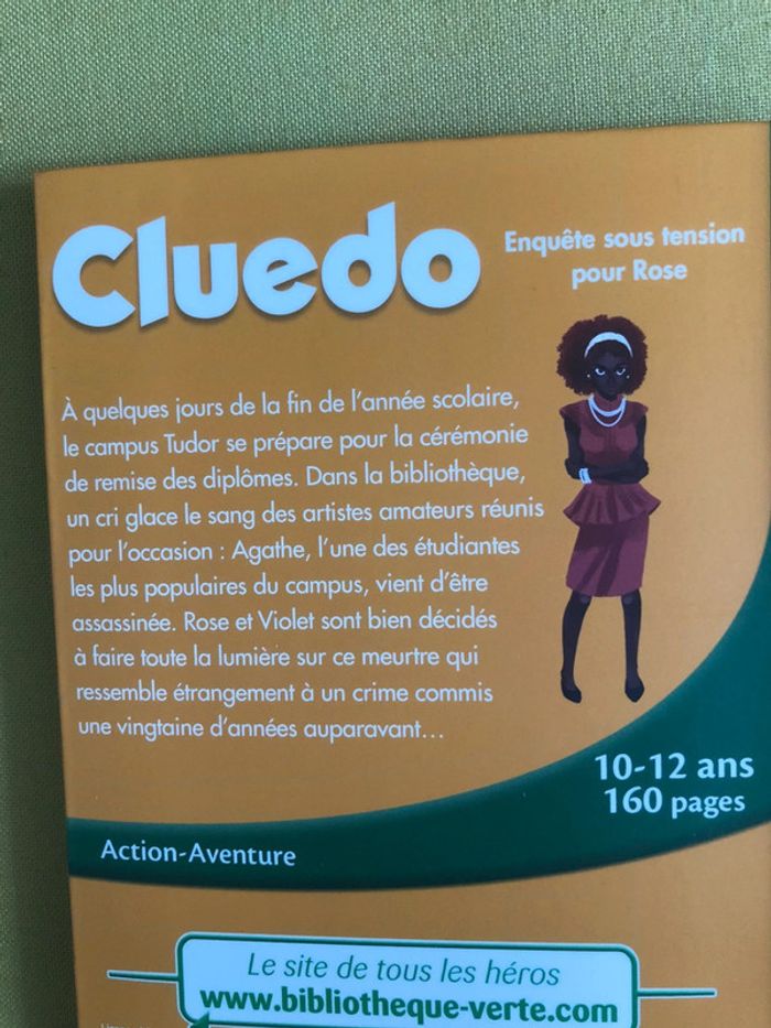 Livre bibliothèque verte cluedo - photo numéro 4