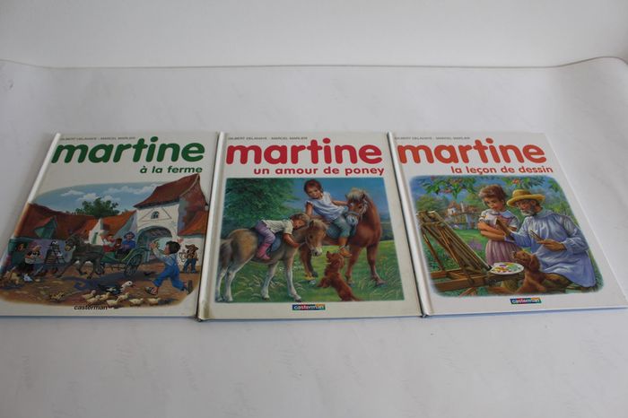 Casterman Martine Lot de 3 livres Ferme, Poney et Dessin