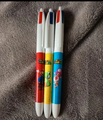Stylos bic 4 couleurs Super Mario
