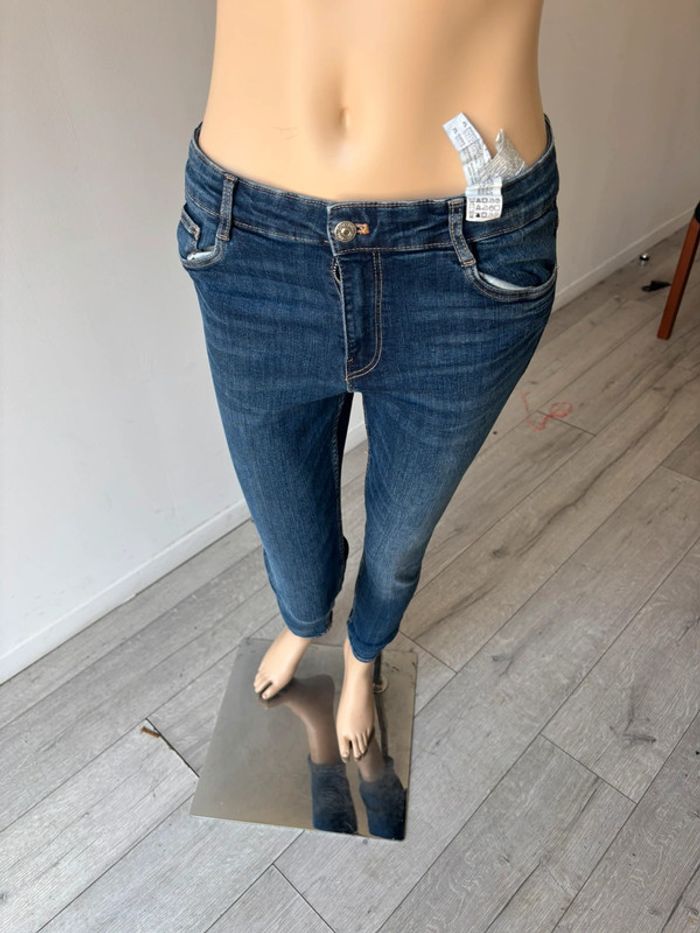Jeans slim bleu brut neuf Zara - photo numéro 2
