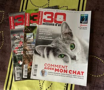 Lot 3 magazines 30 millions d’amis