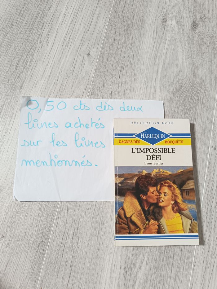 Livre Harlequin collection Azur