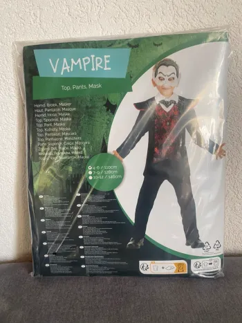 Déguisement vampire garçon – Halloween – Neuf