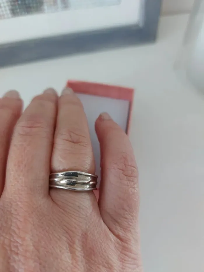 Bague anneau en argent - photo numéro 3