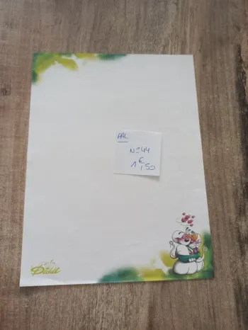 Papier à lettre Diddl 44 1,50€