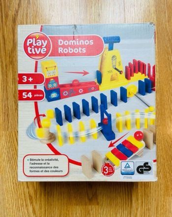 Jeu de domino en bois - parcours de dominos