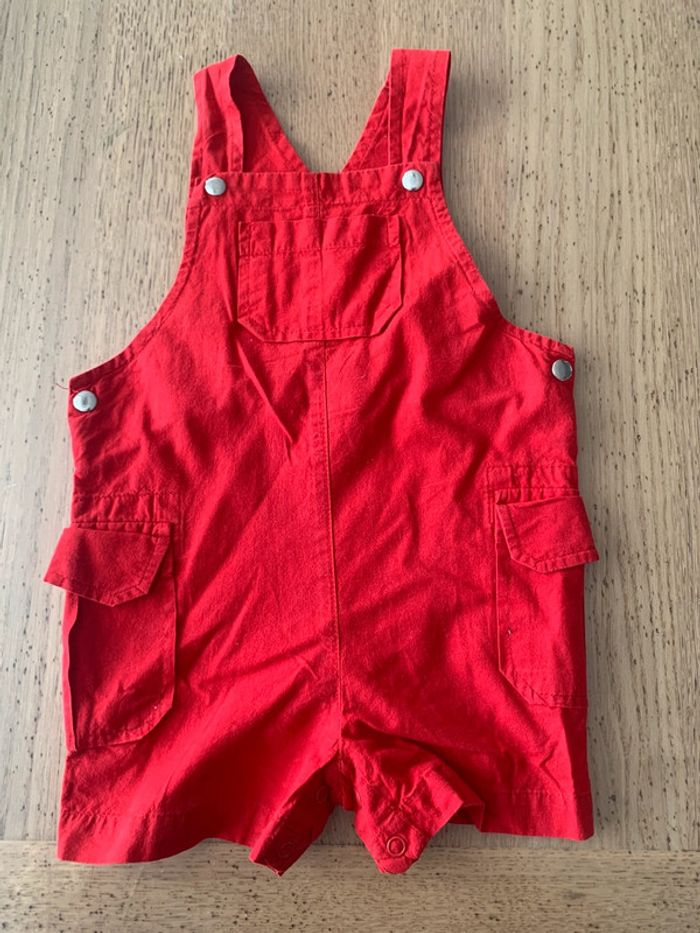 Salopette babibou rouge 12 mois