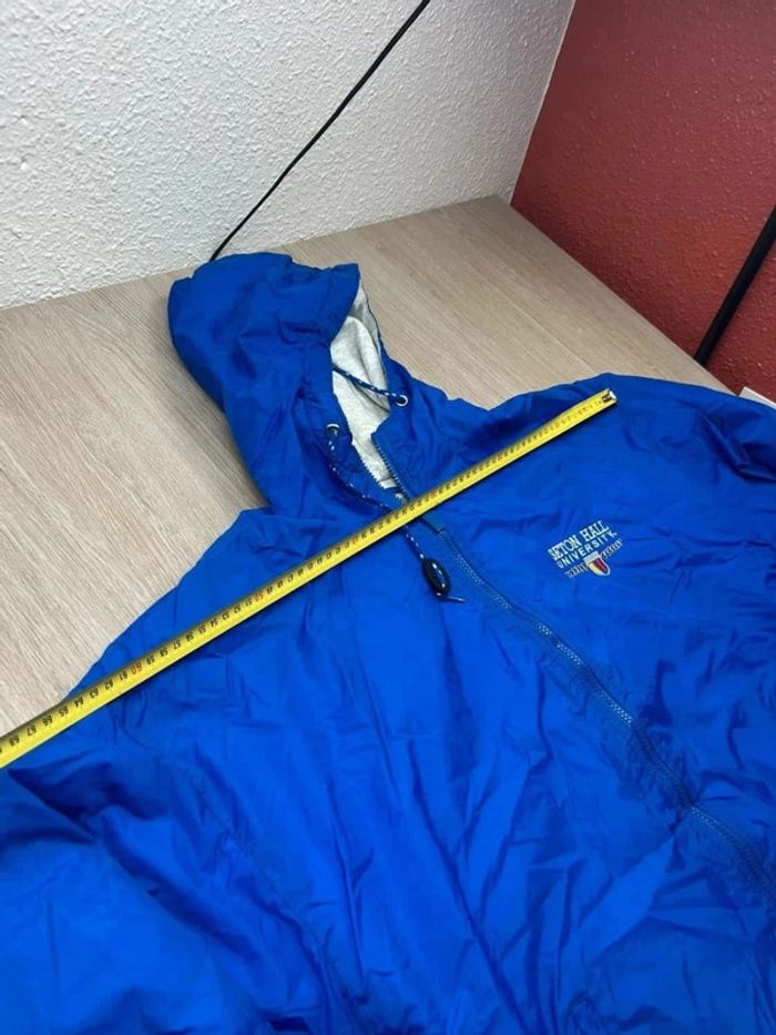 Veste Vintage Windbreaker Seton Hall University Bleu GEAR Taille M - photo numéro 11