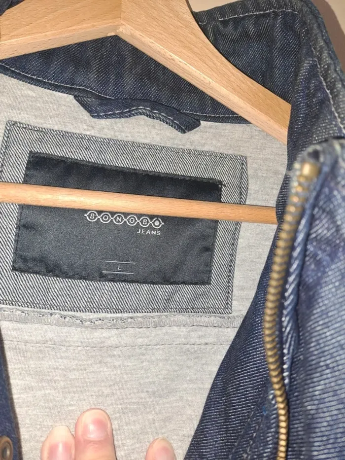 NEUVE veste jean homme jamais portée Bonobo L doublée, grande qualité valeur 69€ - photo numéro 2