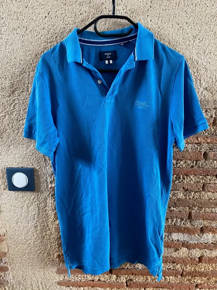 Polo superdry bleu