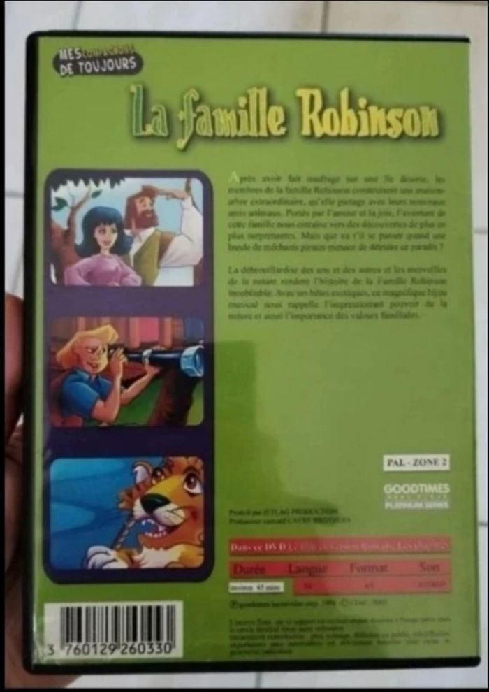 DVD LA FAMILLE ROBINSON - photo numéro 2