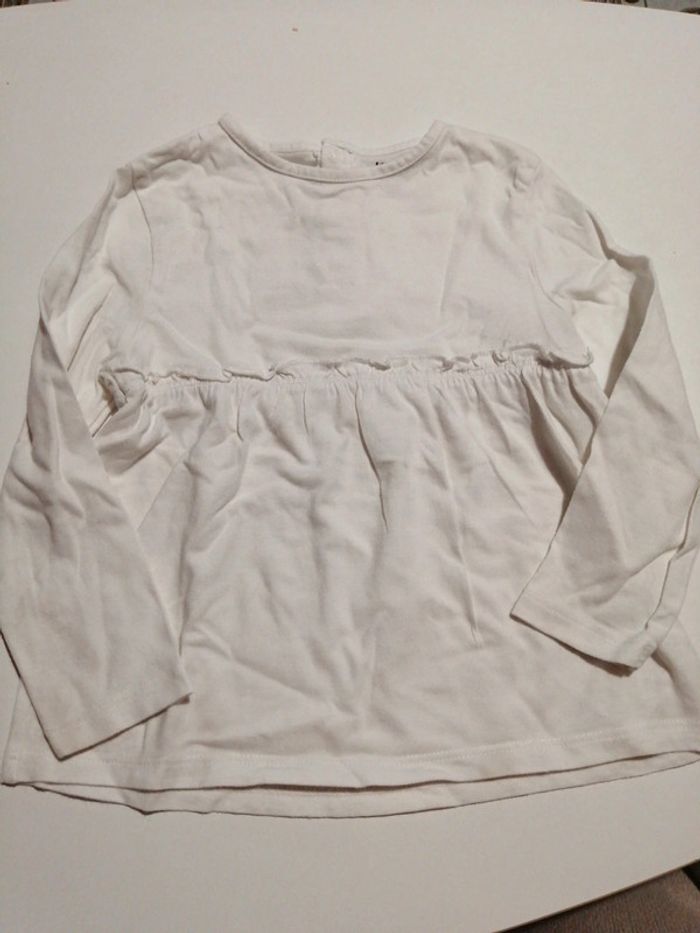 Tee-shirt mangues longues évasé - photo numéro 2