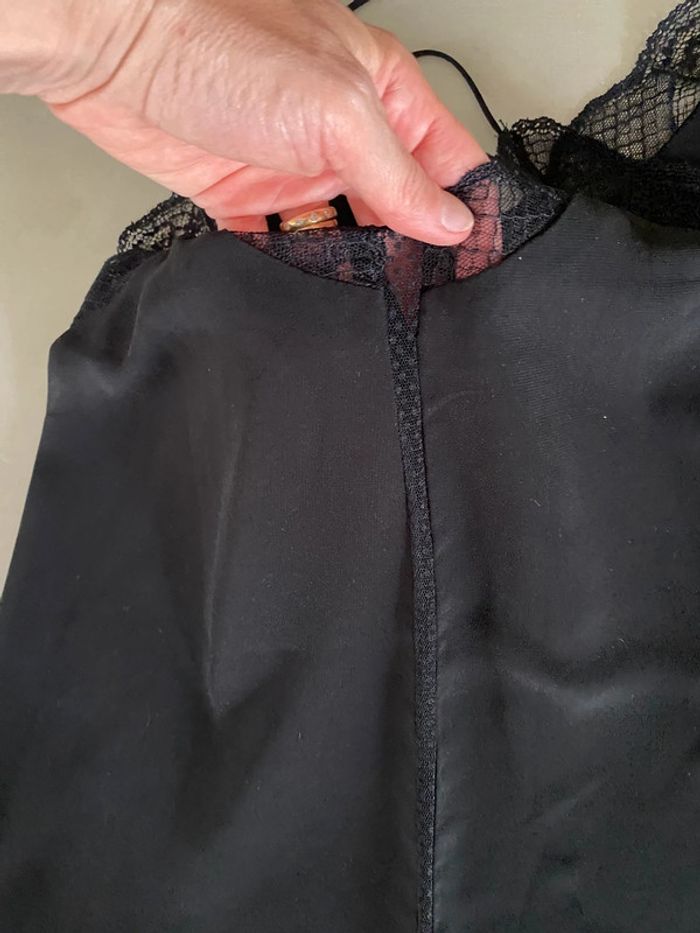 Top caraco Zara noir avec dentelle taille XS - photo numéro 17